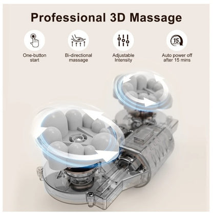 Shiatsu Foot Massager Machine w/ Heat Foot & Calf Massager w/ Massage Roller Deep Tissue Massager