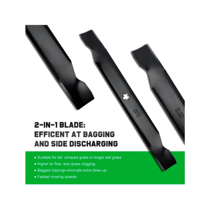 High Lift 5 Star Replacement Blades for Craftsman 42 inch Mower