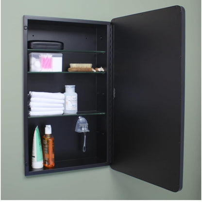 14x24 Rounded Rectangle Recessed Bathroom Medicine Cabinet