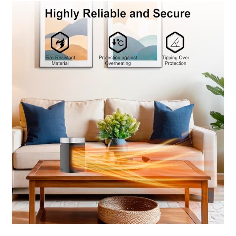 Small Portable Space Heater for Indoor Use