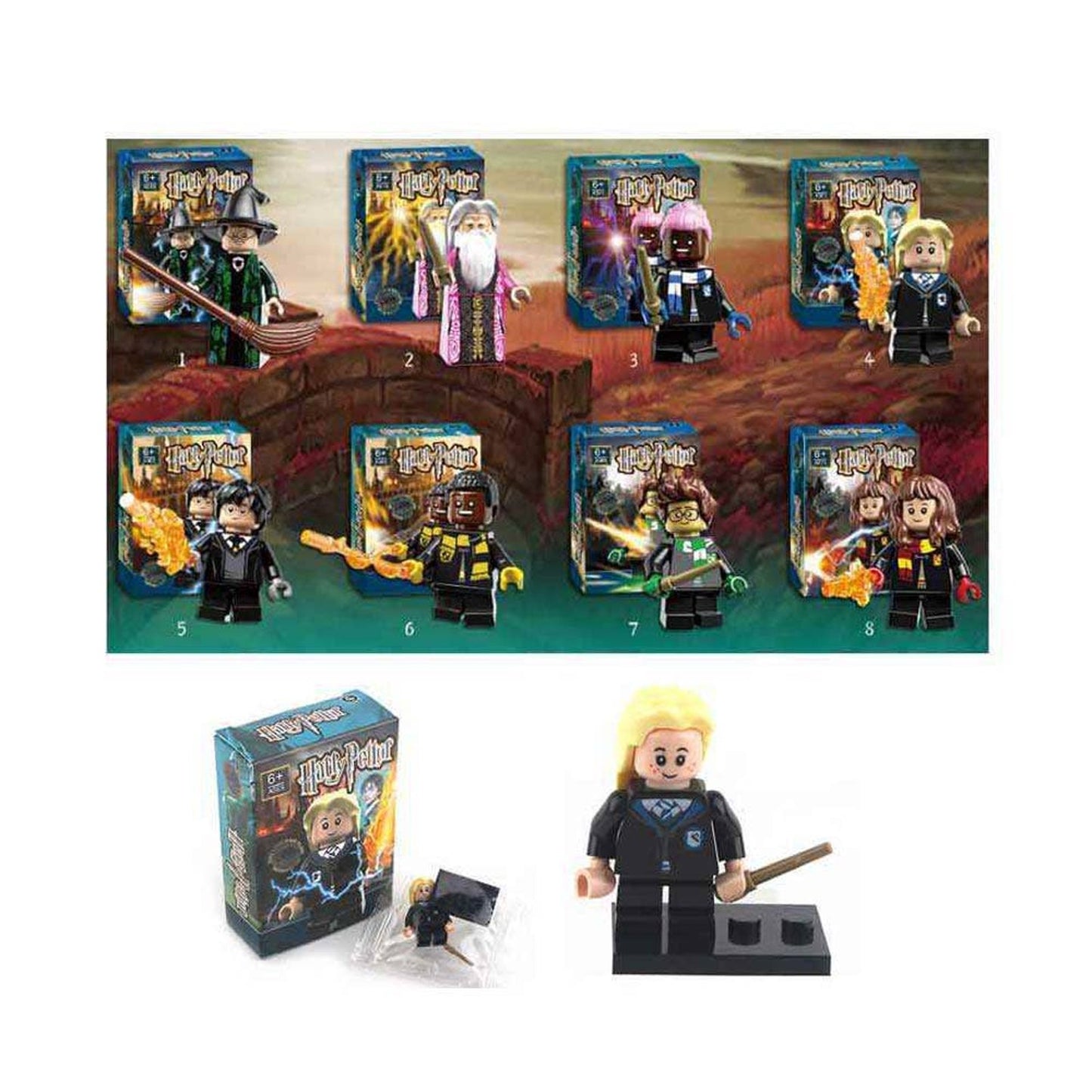 Harry Potter Mini Building Figure Blind Surprise Box - 3.25x4.25" - Collectible - New