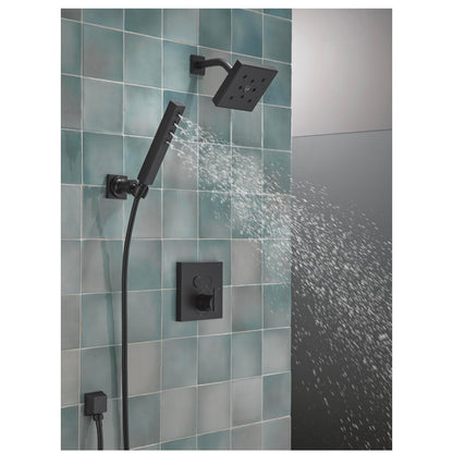 DELTA 55567-BL H2Okinetic Adjustable Wall Mount Hand Shower 1.75 GPM Matte Black