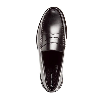 Rockport Shakespeare Circle Black Brush Off Loafers K53879 New 11.5 XW XWide