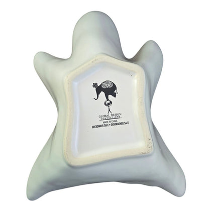 New Global Design Concepts Happy Halloween White Ghost Dipping Bowl