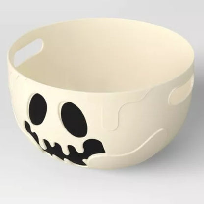 New 3L Plastic Round Shaped Ghost Candy Serving Bowl - Hyde and EEK!