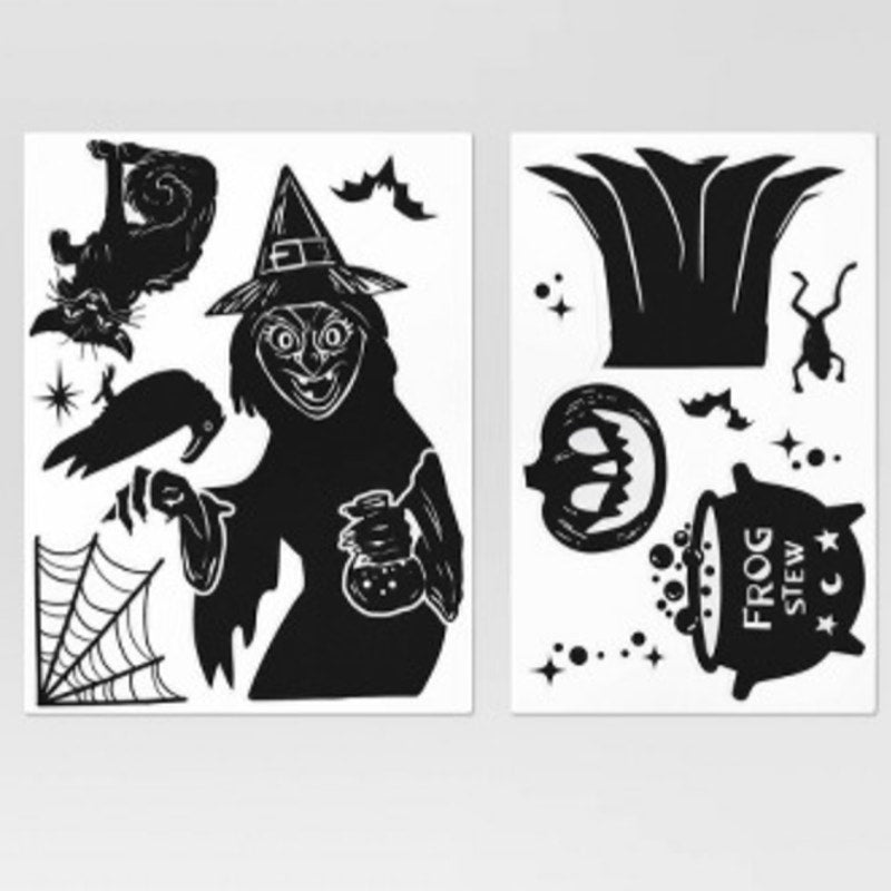 Witch Window or Wall Cling Wall Art Set - Hyde and EEK! Boutique