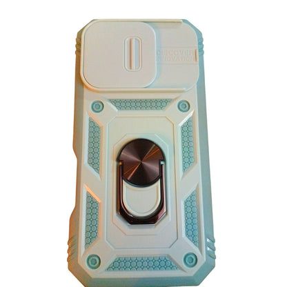 iPhone 16 Pro Kickstand Armor Case with Slide Camera Lens Protection Cover