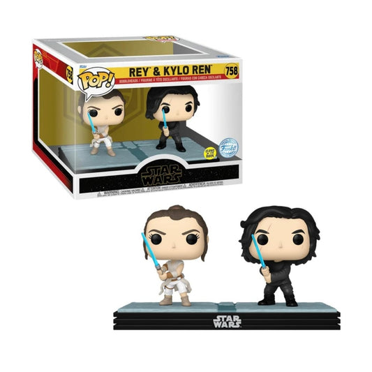 Funko Pop Star Wars 758 Rey & Kylo Ren Glows