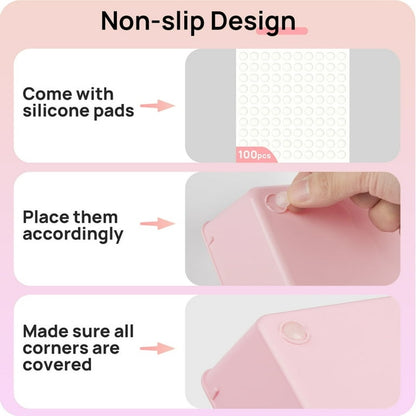 26 PCS Drawer Organizers，Pink Plastic