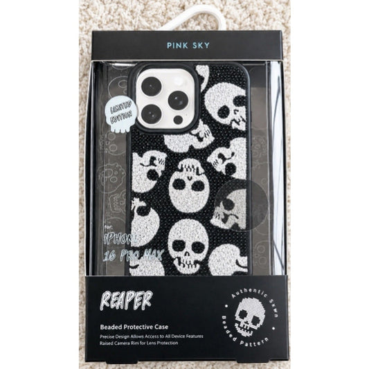 Halloween Beaded Skull Phone Case Compatible w/ iPhone 16 PRO Max Limited Edition