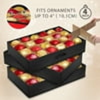Premium Christmas Ornament Storage Container