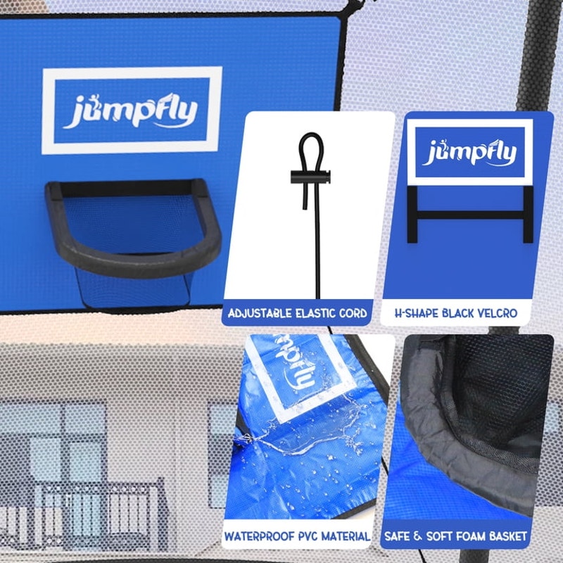 Trampoline Basketball Hoop with Mini Basketballs Easy to Install