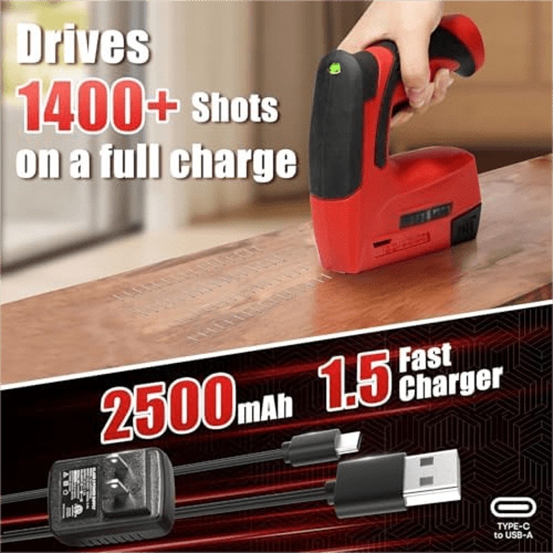 Electric Staple Gun, 3 in 1 Cordless Upholstery