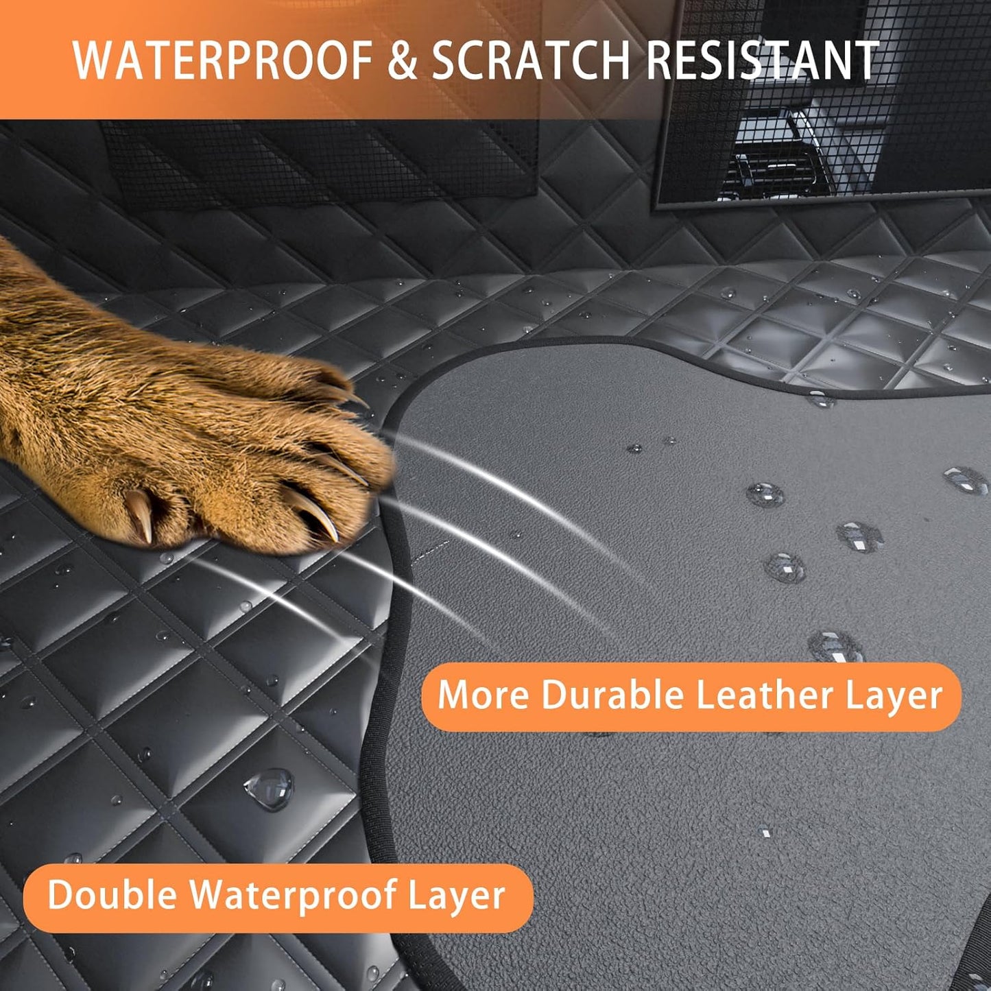 Dog Car Seat Cover Back Seats Protector Backseat Extender Rear Seat Waterproof Carseat Car SUV