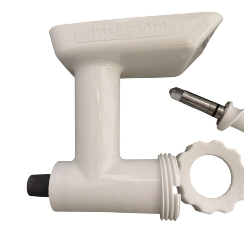 New KitchenAid FGA Food Grinder Attachment, White. Model KSMFGA.