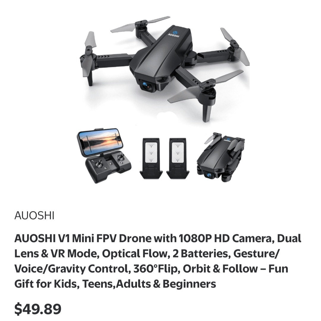 V1 Mini FPV Drone with 1080P HD Camera