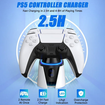 Controller Charger for PS5, Dual Controller Charger