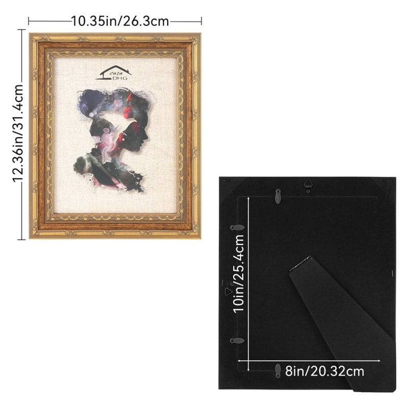 8x10 Vintage Picture Frame with Glass