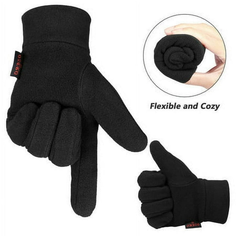 Mens & Womens Winter Gloves Polar Fleece Unisex Size Medium