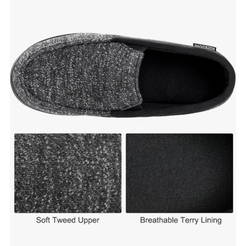 Men's Size 10 Tweed Memory Foam slippers