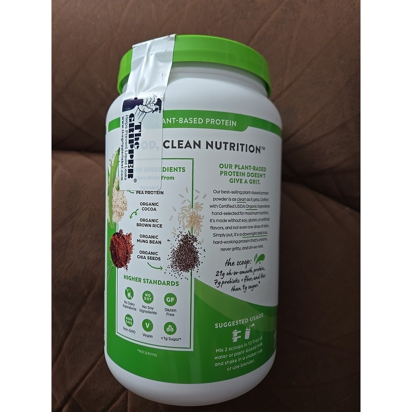 Orgain Organic Plant Based Protein Powder - Creamy Chocolate - 2.03lbs