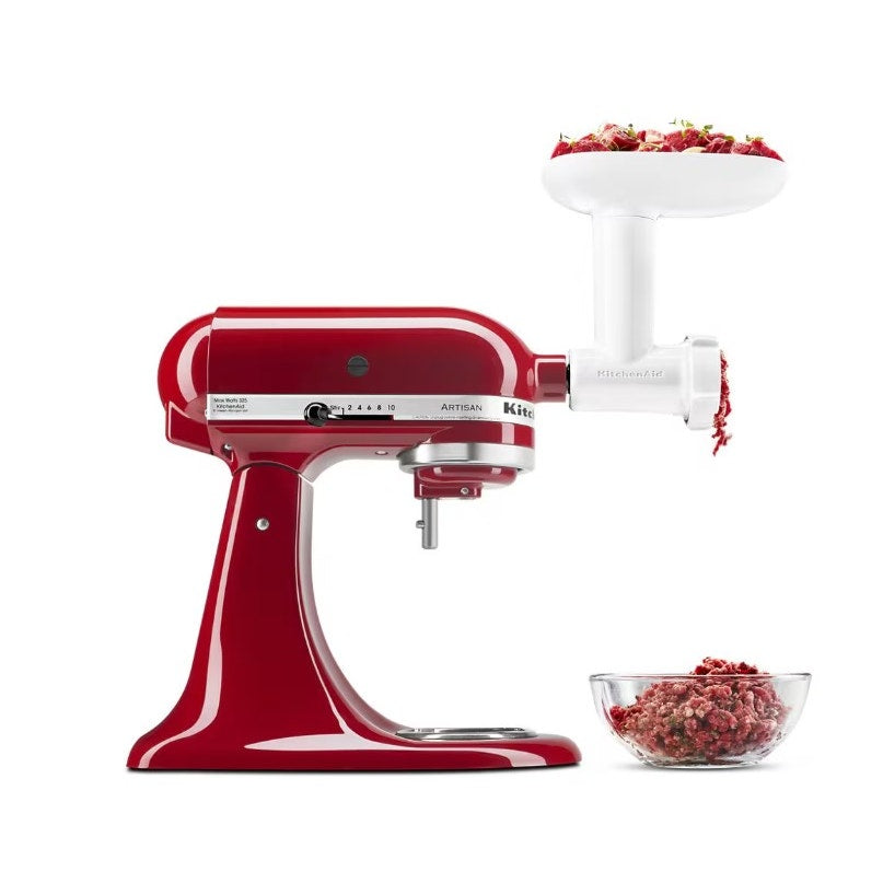 New KitchenAid FGA Food Grinder Attachment, White. Model KSMFGA.