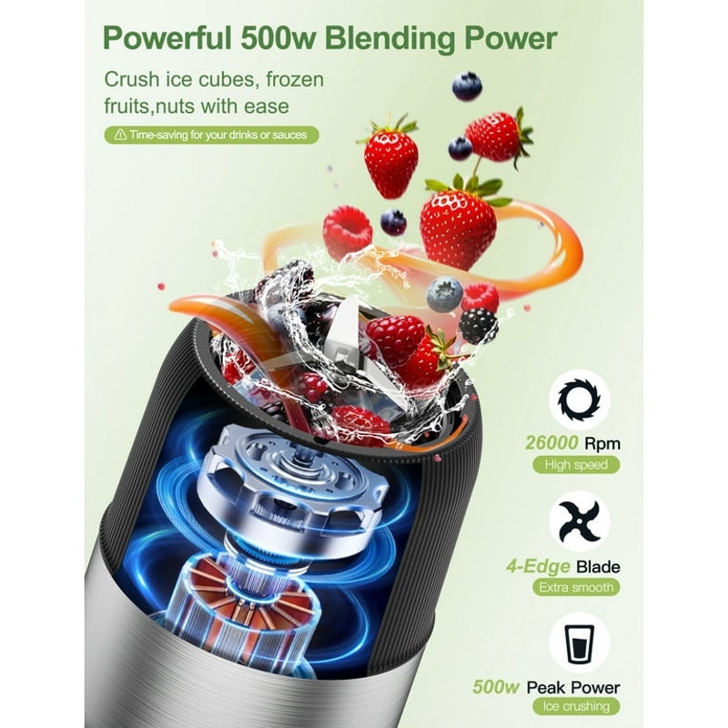 BPA Free 2-in-1 Multipurpose Personal Blender