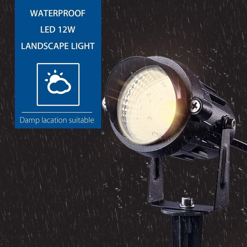SUNVIE 12W LED Landscape Lights Low Voltage Pathway Lights