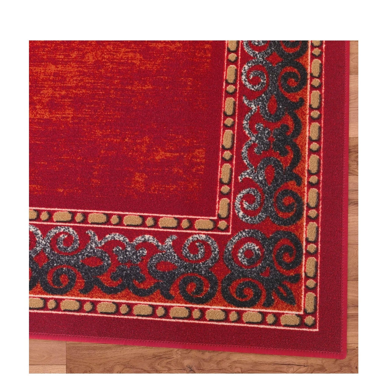 Antep Rug Alfombras Bordered Modern 5x7 Non-Slip Non-Skid