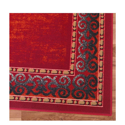 Antep Rug Alfombras Bordered Modern 5x7 Non-Slip Non-Skid