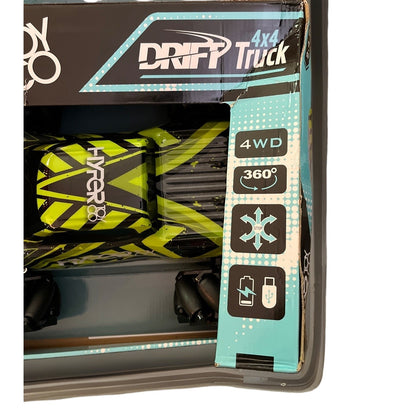 Hyper High-Speed RC Drift Race Truck - 1:10 Scale - Rechargeable - Green - New in Box