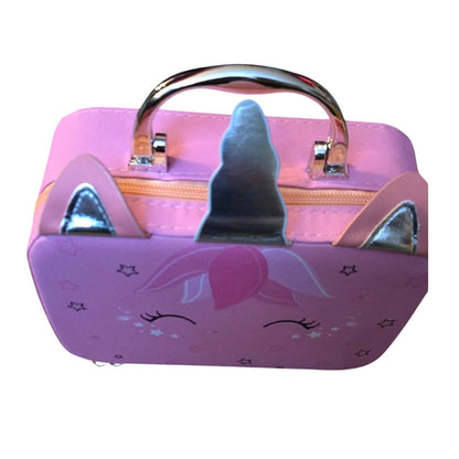 Real Washable Kids Makeup Unicorn Suitcase Set Toy Age 3-12 Little Girls