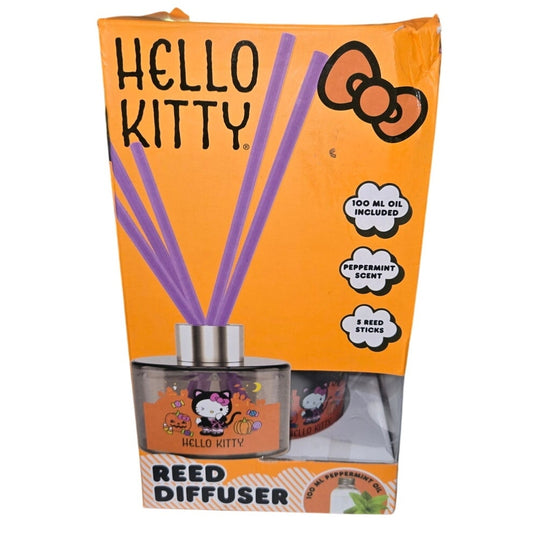 Hello Kitty Sanrio Halloween Reed Diffuser Peppermint Oil Super Cute! NEW in Box