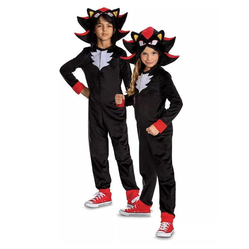 Sega Kids' Sonic the Hedgehog Movie 3 Shadow Halloween Costume Size L Large (10-12)
