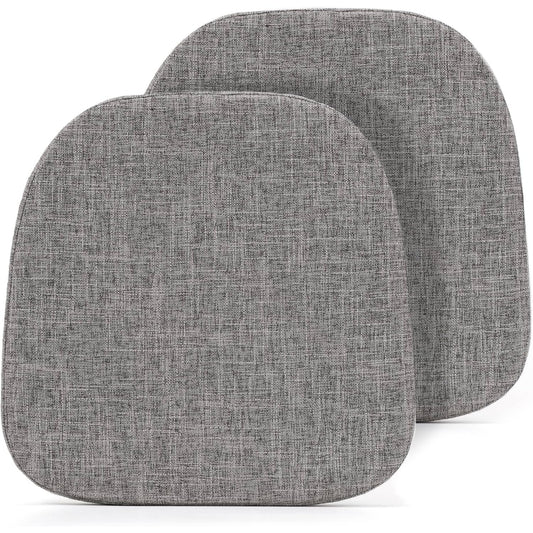 New 14x14 Small Chair Seat Cushions Pads Set of 2 inch Grey Gray