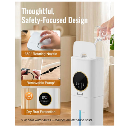 2.1Gal/8L Humidifier with Essential Oil Diffuser, Night Light