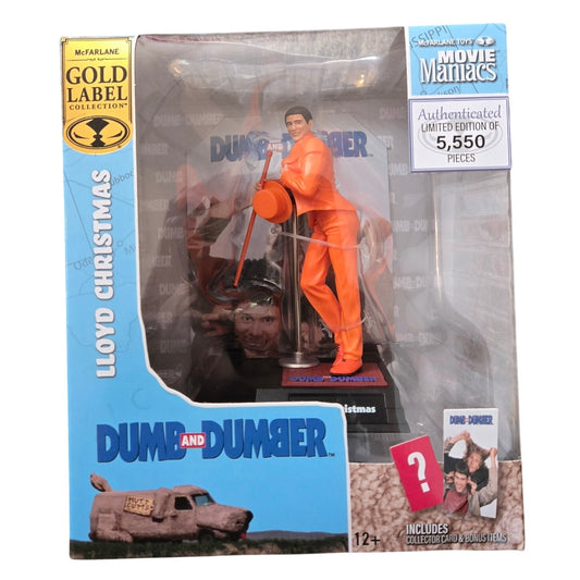 McFARLANE TOYS MOVIE MANIACS DUMB & DUMBER LLOYD CHRISTMAS 6" FIGURE SEALED MINT
