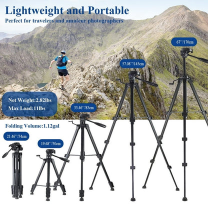 Camera Tripod 67 inch
