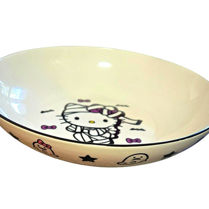 Sanrio Hello Kitty 46oz Halloween Mummy & Bats Ceramic Bowl 9" NEW