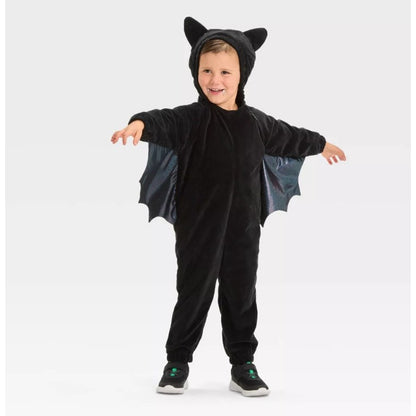 Hyde & EEK! Toddler Bat Halloween Costume Jumpsuit - Size 18-24 Months - Black - New