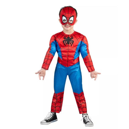 Marvel Spidey & His Amazing Friends Spider-Man Toddler Halloween Costume Size 3T-4T