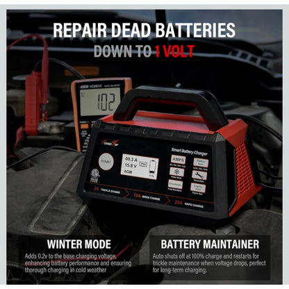 2/10/25 Amp 12V Smart Car Battery Charger
