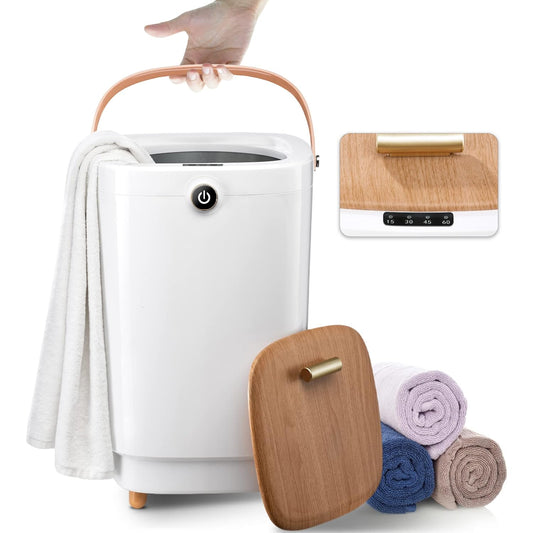 New Towel Warmer Bucket Large Spa Hot Towels in 10 Min Fits Two Oversized Towels