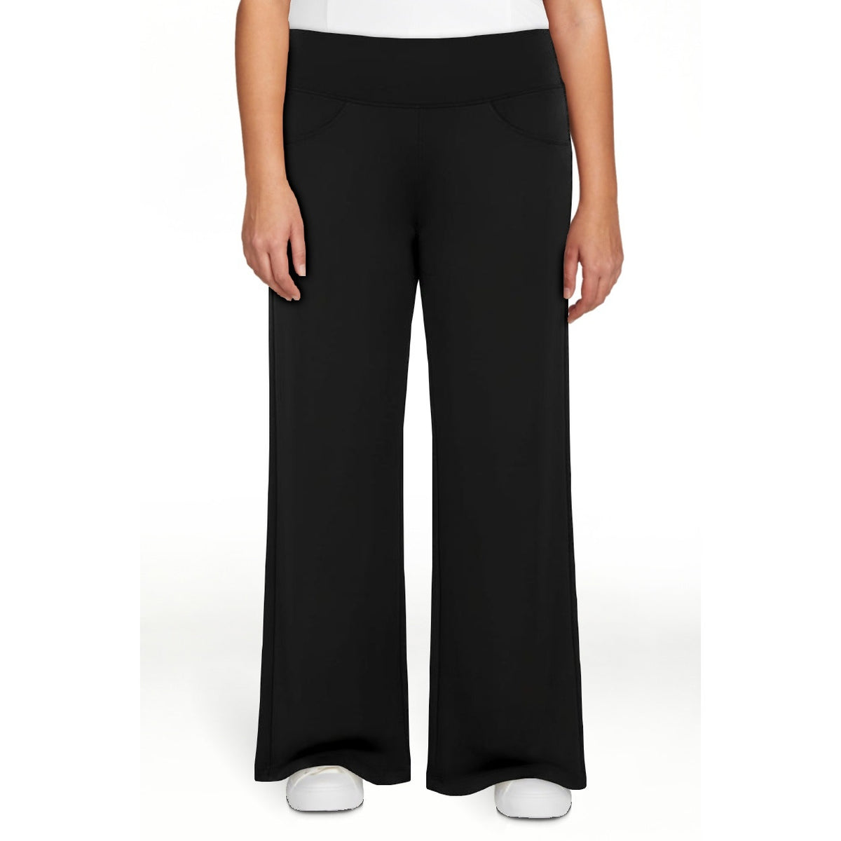 Womens Size Medium Wide Leg Pants Athletic Yoga Stretch Loose