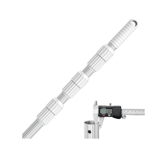 16.5 Ft Swimming Pool Pole Telescopic Fits Skimmer Net Rake Vacuum Head Brush