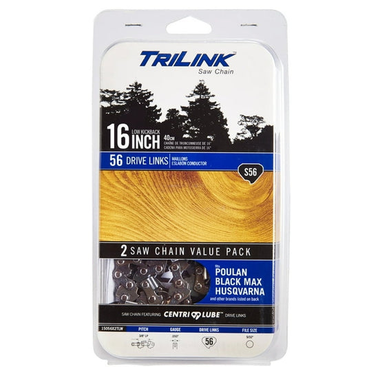 Trilink Saw Chain S56 - 16" 2 Pack Replacement Chain