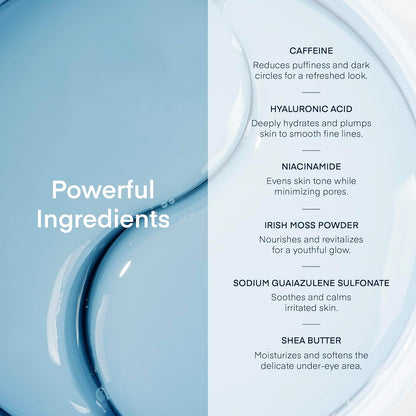 Under Eye Gel Patches w/ Caffeine Hyaluronic Acid Niacinamide Undereye Korea