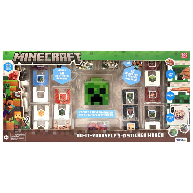 Minecraft 3D Creeper Sticker Maker Craft Kit