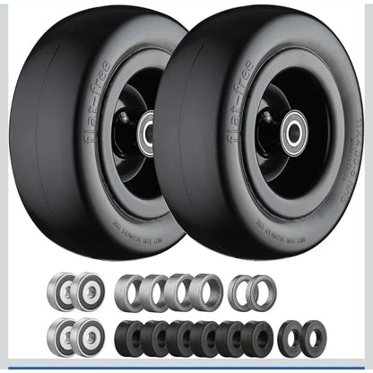 11x4.00-5 Lawn Mower Tires Flat Free Zero Turn Set of TWO