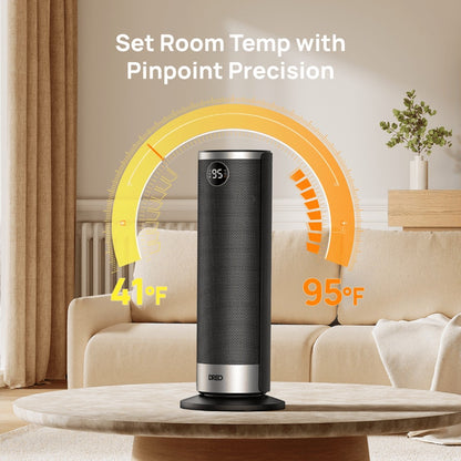 DREO 1500W Space Heater 1500W Electric Heater with Dual-DC Motor